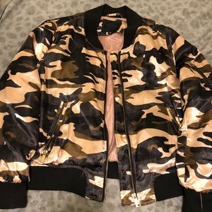 USED MISS LONDON BLACK LABEL CAMO JACKET